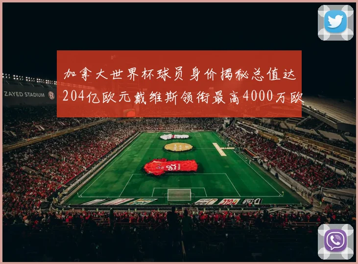 加拿大世界杯球员身价揭秘总值达204亿欧元戴维斯领衔最高4000万欧